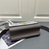 Louis Vuitton New Fashion Embroidered Cowhide Twisted Lock Handbag Crossbody Bag Size: 23 x 17 x 9.5 CM