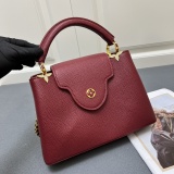 Louis Vuitton Fashion Capucines Flower Crown Handbag Crossbody Bag Size: 27 x 18 x 9 CM