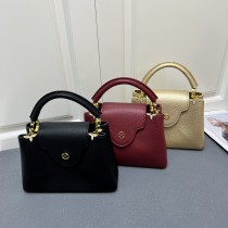Louis Vuitton Fashion Capucines Flower Crown Handbag Crossbody Bag Size: 27 x 18 x 9 CM