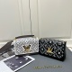 Louis Vuitton New Fashion Embroidered Cowhide Twisted Lock Handbag Crossbody Bag Size: 23 x 17 x 9.5 CM