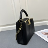 Louis Vuitton Fashion Capucines Flower Crown Handbag Crossbody Bag Size: 27 x 18 x 9 CM