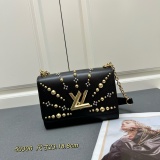 Louis Vuitton Fashion Rivet Sunrise Pattern Handbag Crossbody Bag Size: 23*18*8 CM