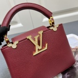 Louis Vuitton Fashion Capucines Flower Crown Handbag Crossbody Bag Size: 21 x 14 x 8 CM