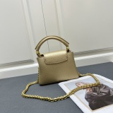 Louis Vuitton Fashion Capucines Flower Crown Handbag Crossbody Bag Size: 21 x 14 x 8 CM