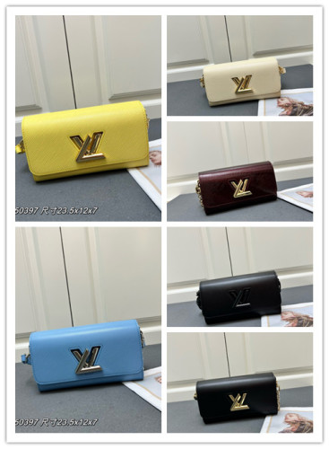 Louis Vuitton New Classic Fashion Twist Letter Handbag Crossbody Bag Size: 23.5x12x7CM