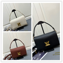 Louis Vuitton New Classic Twist Letter Leather Underarm Bag Crossbody Bag Size: 27 × 19 × 9 CM