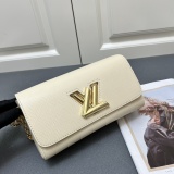 Louis Vuitton New Classic Fashion Twist Letter Handbag Crossbody Bag Size: 23.5x12x7CM