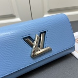 Louis Vuitton New Classic Fashion Twist Letter Handbag Crossbody Bag Size: 23.5x12x7CM
