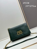 Balenciaga New Fashion Double B Chain Puff Bag Size: 24x16x5 CM