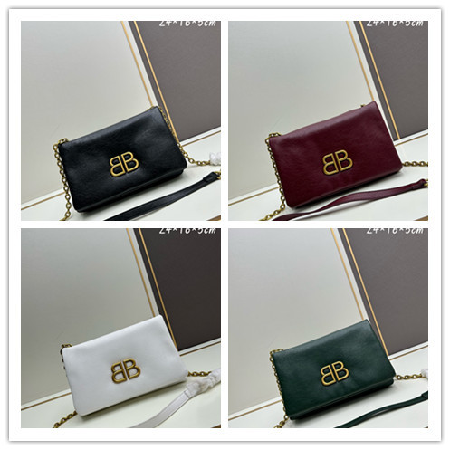 Balenciaga New Fashion Double B Chain Puff Bag Size: 24x16x5 CM