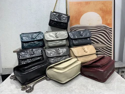Yves Saint Laurent New Fashion Leather Flip Bag Size: 22 x16.5 x7.5 CM