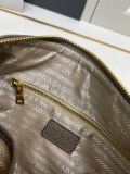 Prada New Fashion Casual Lychee Pattern Leather Handbag Crossbody Bag Size: 30 x 22 x 10 CM