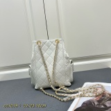 Chanel Versatile Retro Lingge Sheepskin Bucket Backpack Size: 31 x 23 x 10 CM