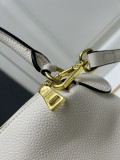 Prada New Fashion Casual Lychee Pattern Leather Handbag Crossbody Bag Size: 30 x 22 x 10 CM