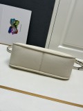 Prada New Fashion Casual Lychee Pattern Leather Handbag Crossbody Bag Size: 30 x 22 x 10 CM