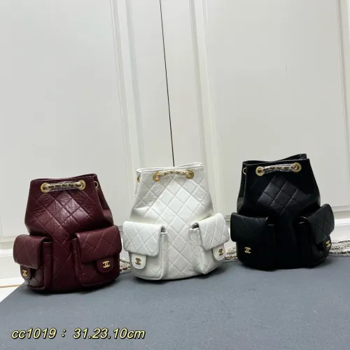 Chanel Versatile Retro Lingge Sheepskin Bucket Backpack Size: 31 x 23 x 10 CM