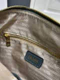 Prada New Fashion Casual Lychee Pattern Leather Handbag Crossbody Bag Size: 30 x 22 x 10 CM