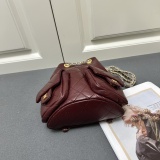 Chanel Versatile Retro Lingge Sheepskin Bucket Backpack Size: 31 x 23 x 10 CM