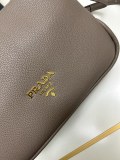 Prada New Fashion Casual Lychee Pattern Leather Handbag Crossbody Bag Size: 30 x 22 x 10 CM