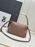Prada New Fashion Casual Lychee Pattern Leather Handbag Crossbody Bag Size: 30 x 22 x 10 CM