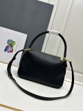 Prada New Fashion Casual Lychee Pattern Leather Handbag Crossbody Bag Size: 30 x 22 x 10 CM