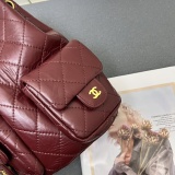 Chanel Versatile Retro Lingge Sheepskin Bucket Backpack Size: 31 x 23 x 10 CM
