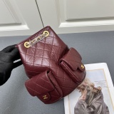 Chanel Versatile Retro Lingge Sheepskin Bucket Backpack Size: 31 x 23 x 10 CM