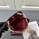Chanel Versatile Retro Lingge Sheepskin Bucket Backpack Size: 31 x 23 x 10 CM