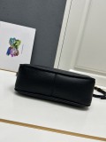 Prada New Fashion Casual Lychee Pattern Leather Handbag Crossbody Bag Size: 30 x 22 x 10 CM