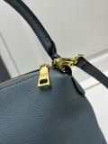 Prada New Fashion Casual Lychee Pattern Leather Handbag Crossbody Bag Size: 30 x 22 x 10 CM