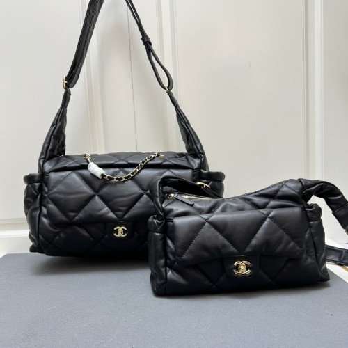 Chanel New Fashion Sheepskin Checkered Cross Bag