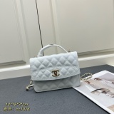 Chanel New Fashion Lychee Pattern Chain Backpack Handbag Size: 18 × 18 × 3 CM
