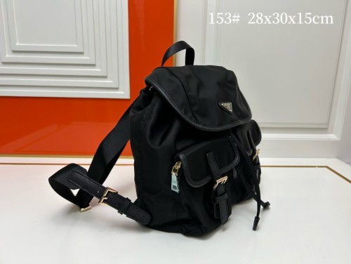 Prada New Classic Waterproof Oxford Cloth Backpack Size: 28 x30x15 CM