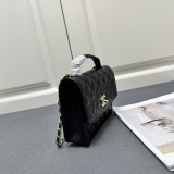 Chanel New Fashion Lychee Pattern Chain Backpack Handbag Size: 18 × 18 × 3 CM