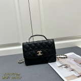 Chanel New Fashion Lychee Pattern Chain Backpack Handbag Size: 18 × 18 × 3 CM