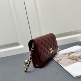 Chanel New Classic Versatile Pearl Chain Cross Bag Size: 19.5 CM
