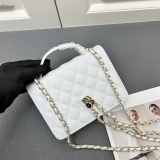 Chanel New Fashion Lychee Pattern Chain Backpack Handbag Size: 18 × 18 × 3 CM