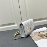 Chanel New Classic Versatile Pearl Chain Cross Bag Size: 19.5 CM