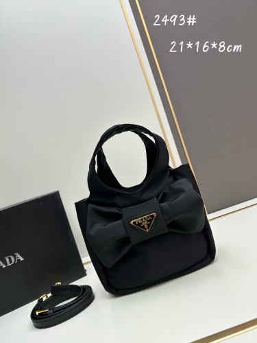 Prada New Fashion Nylon Bow Basket Size: 21x16x8CM