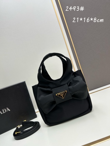 Prada New Fashion Nylon Bow Basket Size: 21x16x8CM