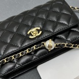 Chanel New Classic Versatile Pearl Chain Cross Bag Size: 19.5 CM