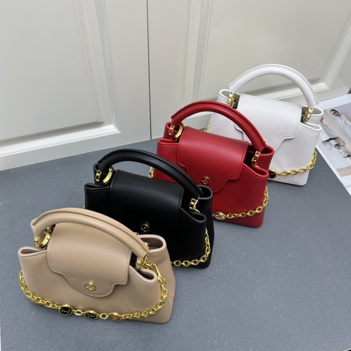 Louis Vuitton New Classic Enamel Letter Flower Handbag Crossbody Bag Size: 27 x 18 x 9 CM