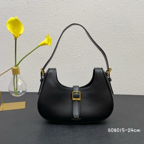 Yves Saint Laurent New Simple Hobo Bag Underarm Crossbody Bag Size: 24.5 × 18 × 7 CM