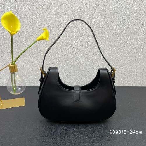 Yves Saint Laurent New Simple Hobo Bag Underarm Crossbody Bag Size: 24.5 × 18 × 7 CM
