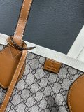Gucci New Fashion Logo Printed Canvas Tote Bag Size: 45.5x32x20 CM