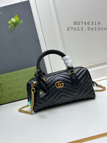 Gucci New Classic Double G Wave Pattern Chain Bag Handbag Size: 27X13.5X10 CM