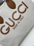 Gucci New Fashion Logo Printed Canvas Tote Bag Size: 45.5x32x20 CM