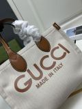 Gucci New Fashion Logo Printed Canvas Tote Bag Size: 28x19.5x12 CM