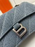 Balenciaga Classic Retro Cowboy Shoulder Bag Chain Bag Size: 25 × 15 × 9.5 CM