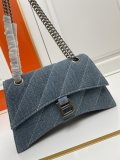 Balenciaga Classic Retro Cowboy Shoulder Bag Chain Bag Size: 25 × 15 × 9.5 CM